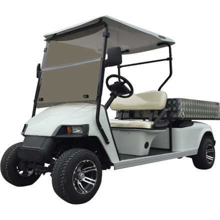LS2044HCX--2 seat electric utility golf cart with lifted rear box