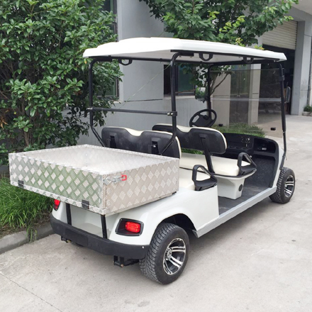 LS2044H--4 passenger electric utility golf cart with cargo bed