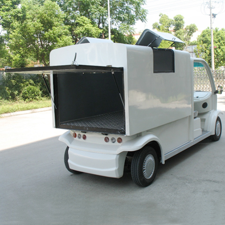 LS6062XJ--small electric trash truck with rear dump box