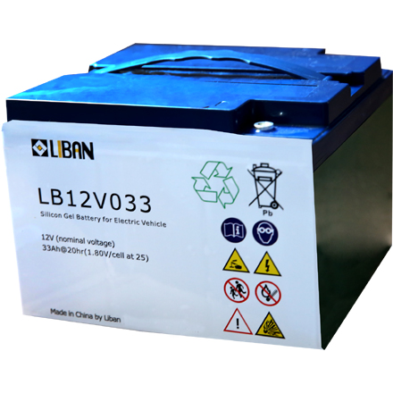 LB12V033--12V 28Ah Gel Battery for Electric Scooter